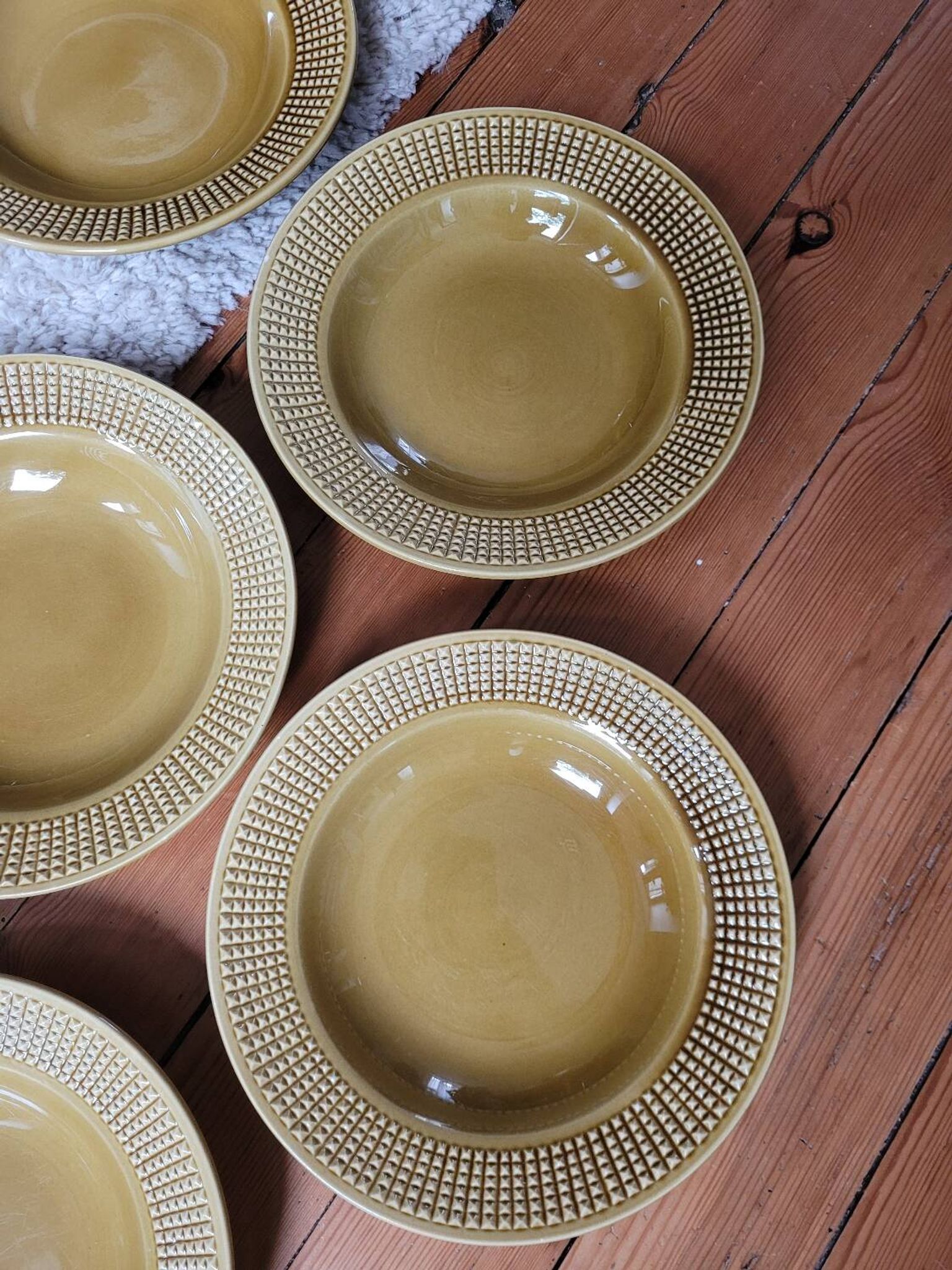 Set of 5 Niderviller soup plates