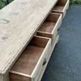 Raw wood sideboard