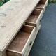 Raw wood sideboard