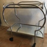 1970 design bauhaus vintage circular bar cart