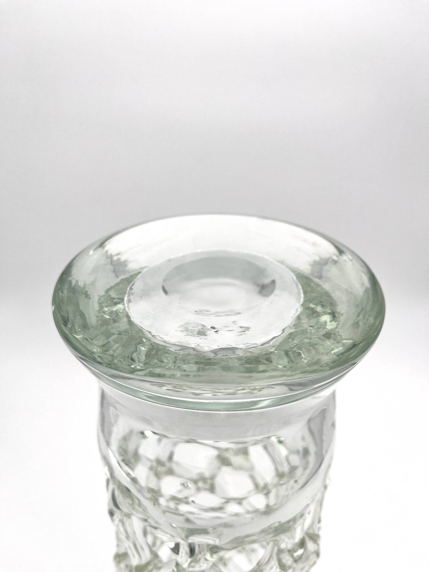 Vase Cage XXL - Murano Crystal Sculptural - 40cm - 1960-70