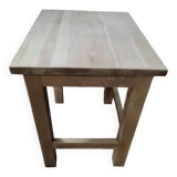 Solid wood stool air-gummed side table
