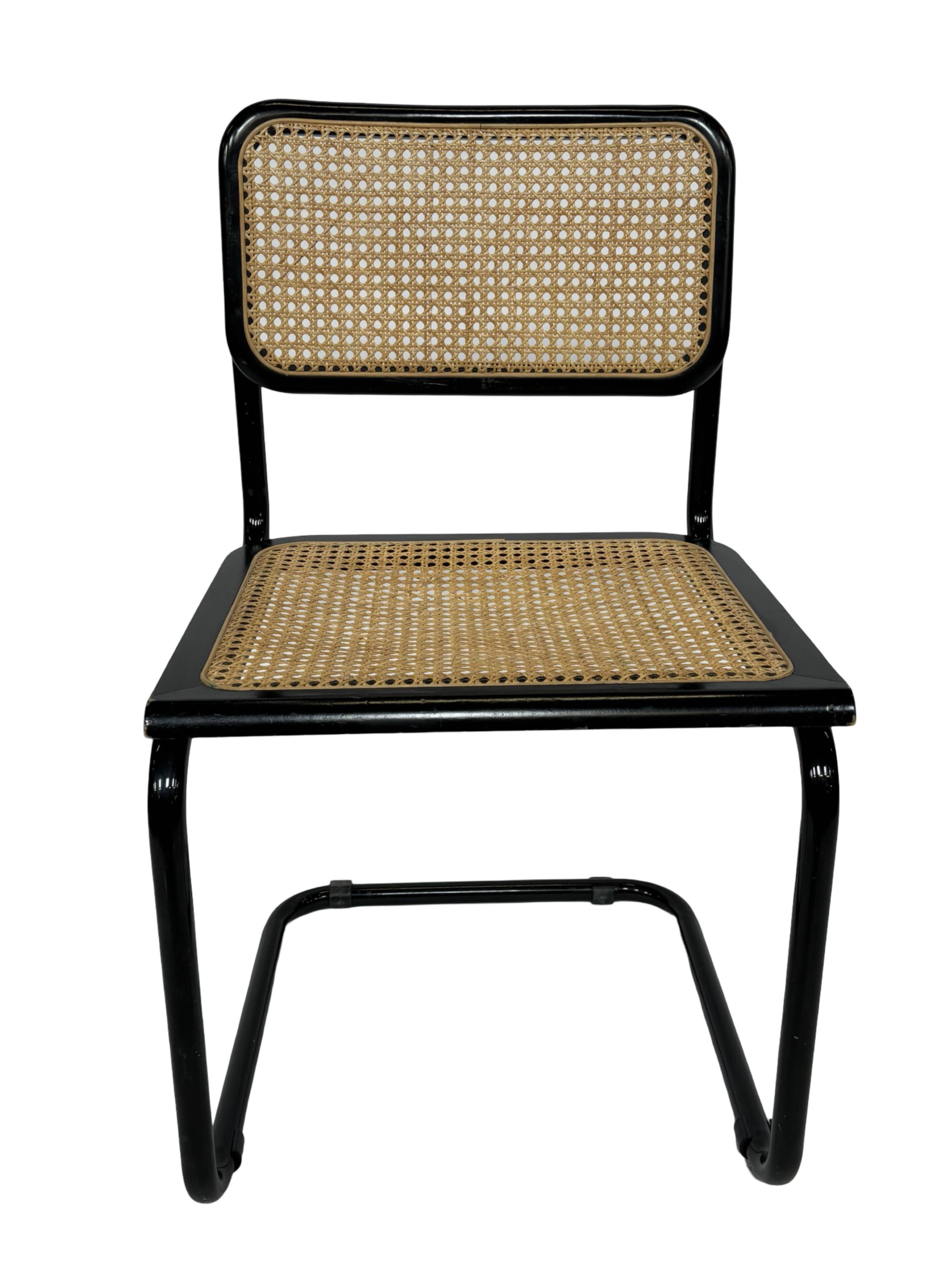 Vintage Cesca design chair b32 black model
