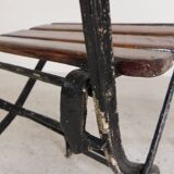 Lot de 2 chaises pliantes, chaises de jardin, années 1930