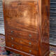Secretary to abattant in mahogany period consulate xix eme century