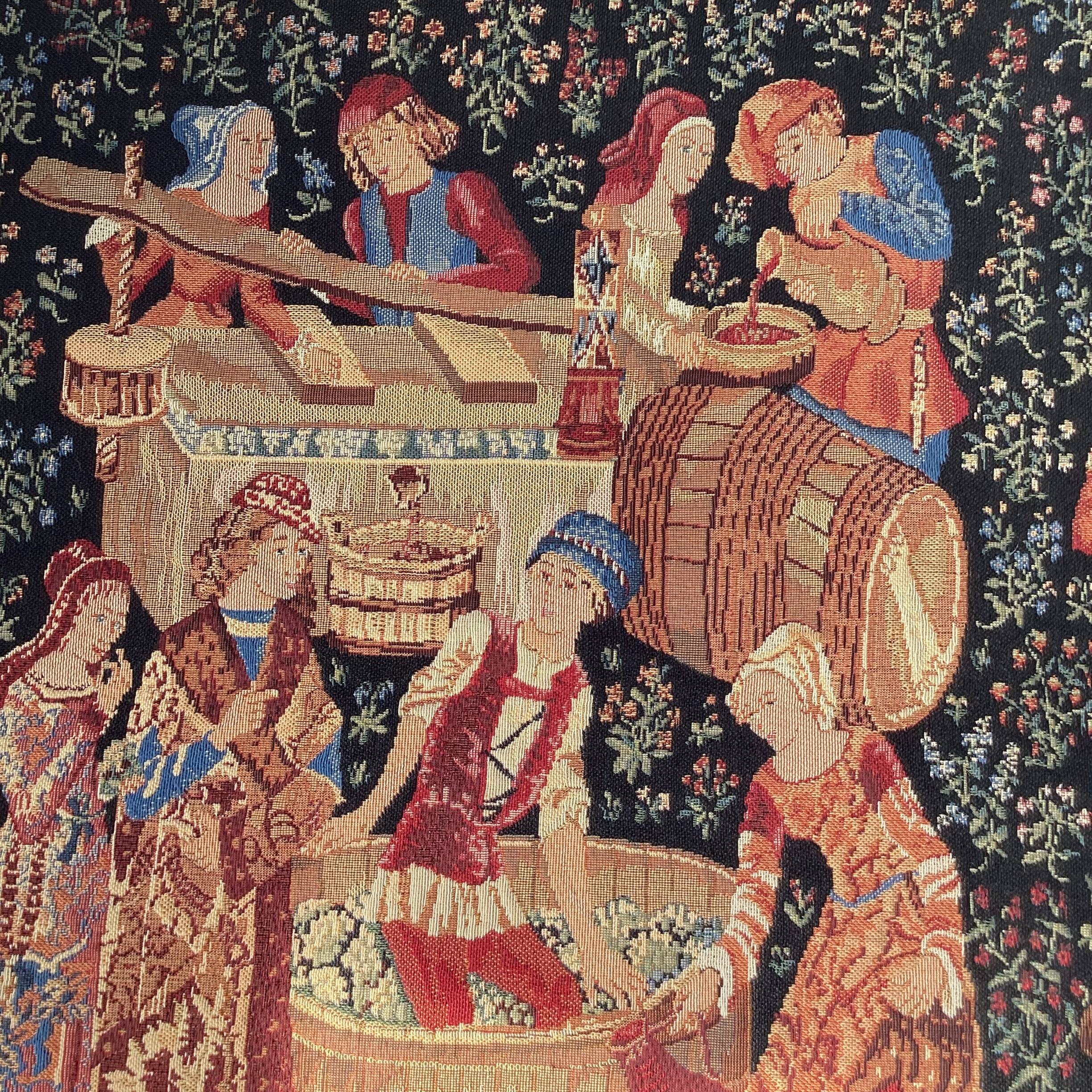 Vintage wall tapestry made in Flanders