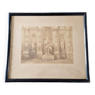 Tommaso Cuccioni (1790-1864) - Albumen print photograph Tomb of Julius II in Rome