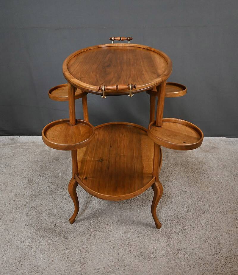 Walnut Salon Dessert Table - Early 20th Century