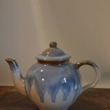 Blue ceramic teapot