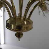 Lustre à 9 flammes, Emil Stejnar, Autriche, années 1950