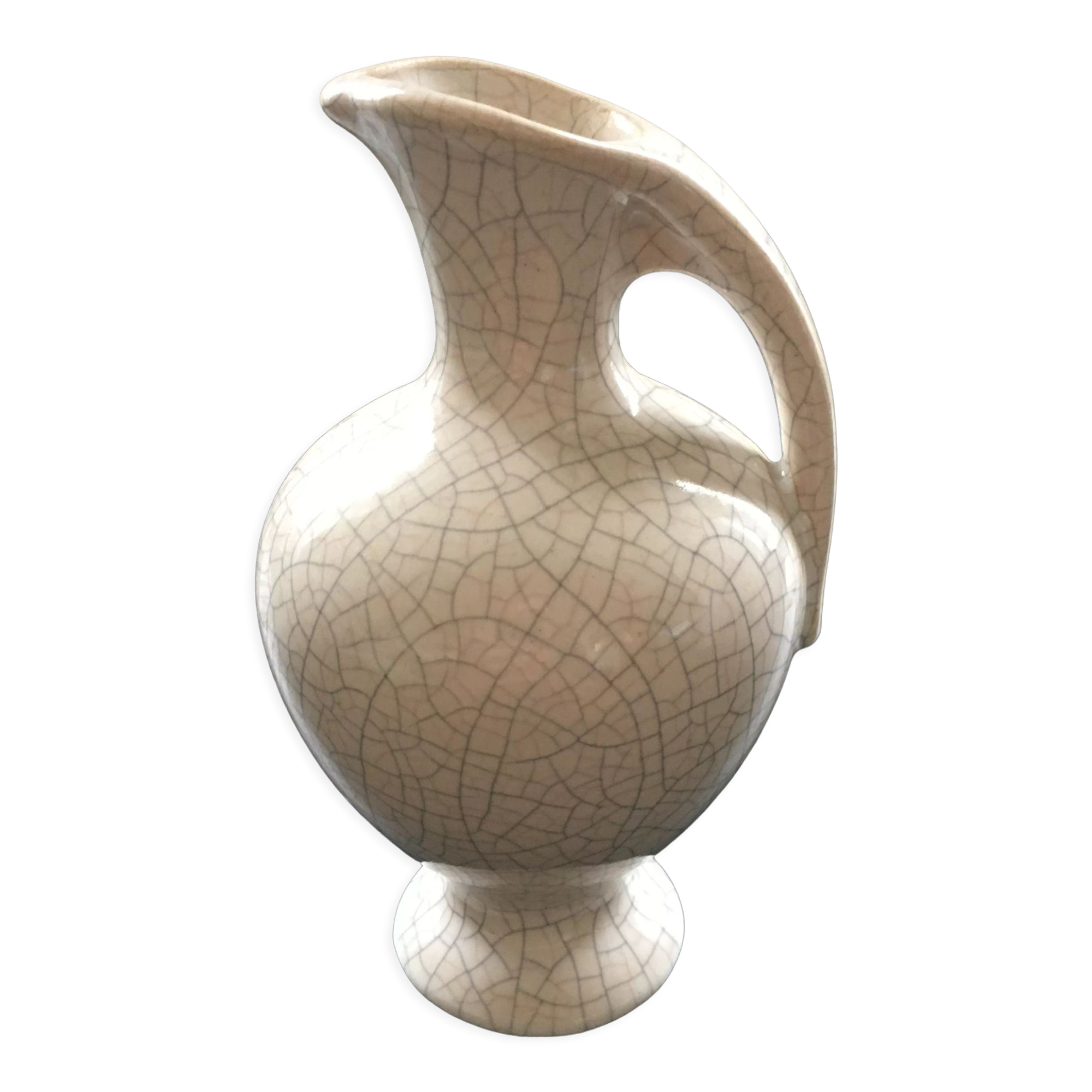 Cracked ivory amphora vase