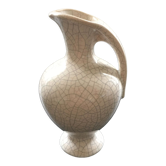 Vase amphore ivoire craquelé