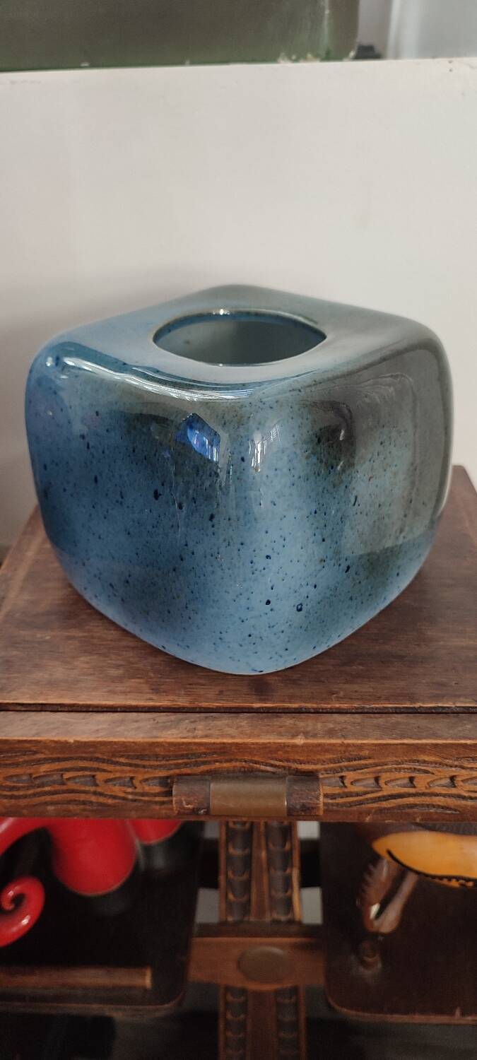 Virebent Vintage 60-70s porcelain cube candlestick