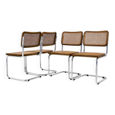 Ensemble de 4 chaises de salle à manger Style B32 de Marcel Breuer