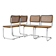 Ensemble de 4 chaises de salle à manger Style B32 de Marcel Breuer