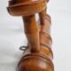 Wall coat rack "Bistrot" 1900 in wood turned in imitation of bamboo 3 hooks