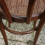 Pair of curved wooden Bistro chairs