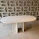 Ligne Roset travertine vintage dining table