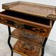 Napoleon III side table in marquetry and gilding