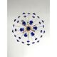 Blue “coni” murano glass sputnik oval chandelier