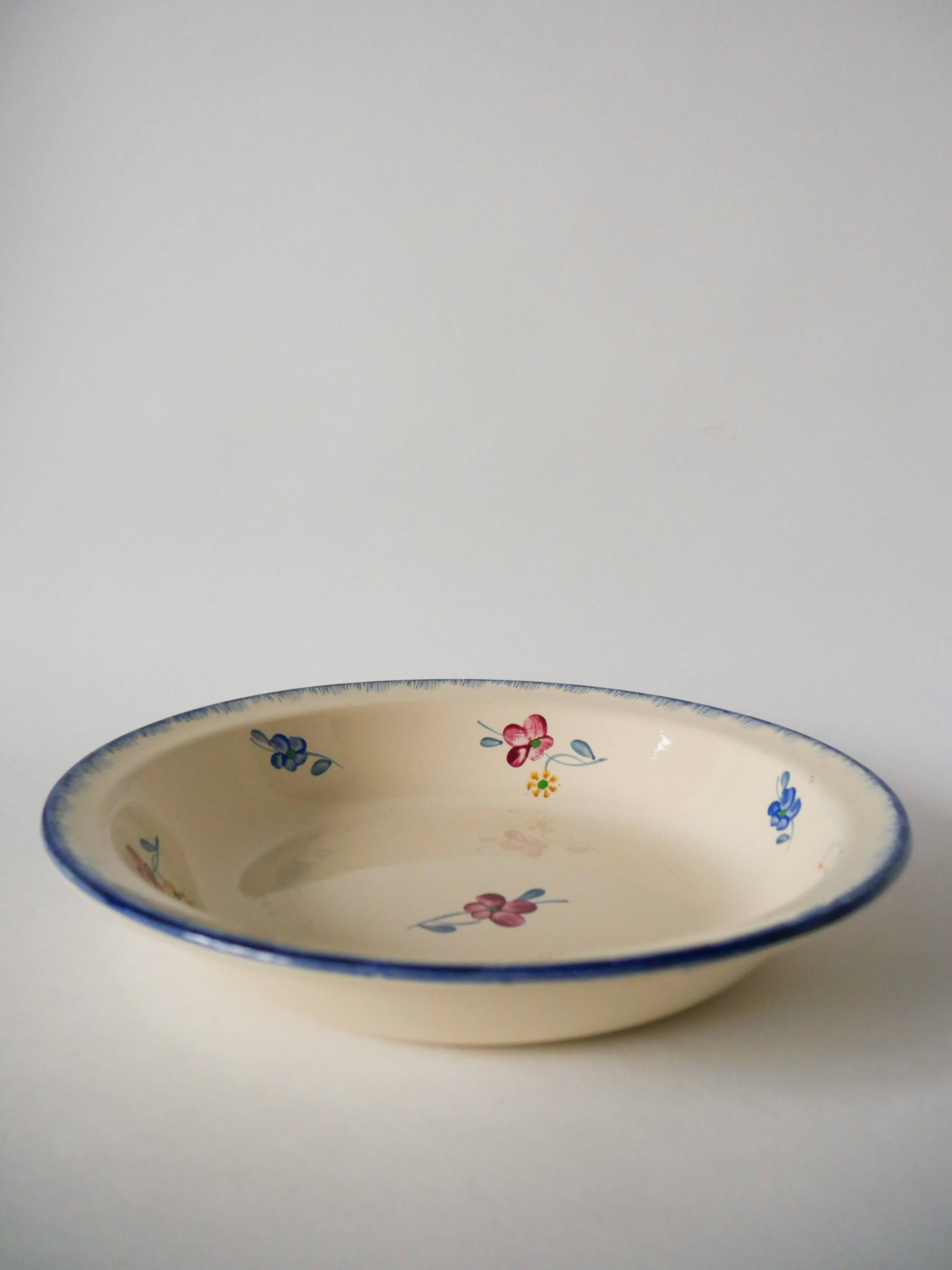 Hollow dish digoin sarreguemines model "mary-lou" 1940