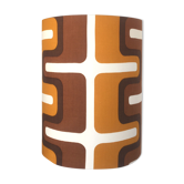 Abat-jour philadelphia h45 d35 - tissu seventies