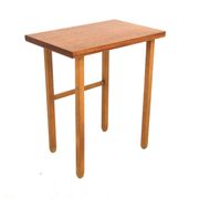 Table d'appoint scandinave en teck et en chêne, Suède, 1960
