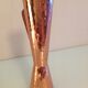 Diabolo vase in hammered red copper 60/70
