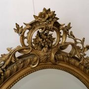 Louis XV style mirror in wood and gilded stucco, Napoleon III period