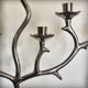 XXL Menorah, aluminium chandelier, 1970s