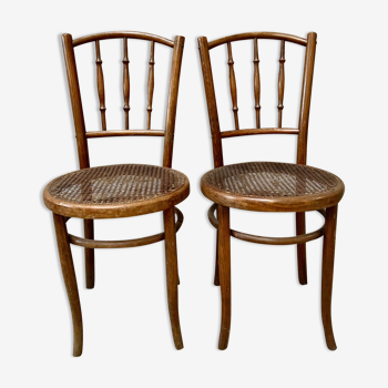 Lot 2 chairs bistro Fishel