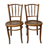Lot 2 chairs bistro Fishel
