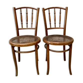 Lot 2 chairs bistro Fishel