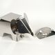 80s heavy metal chrome elephant floor lamp as side table Postmodern design