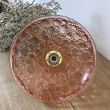 Bubble pink glass walking lamp