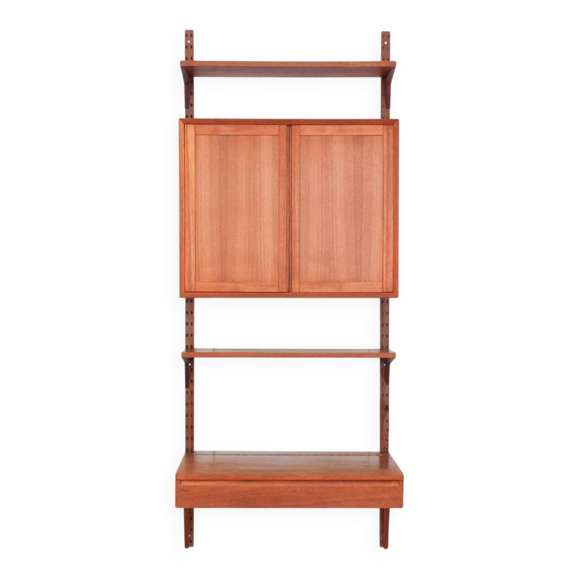 Danish teak wall unit by Poul Cadovius for CADO