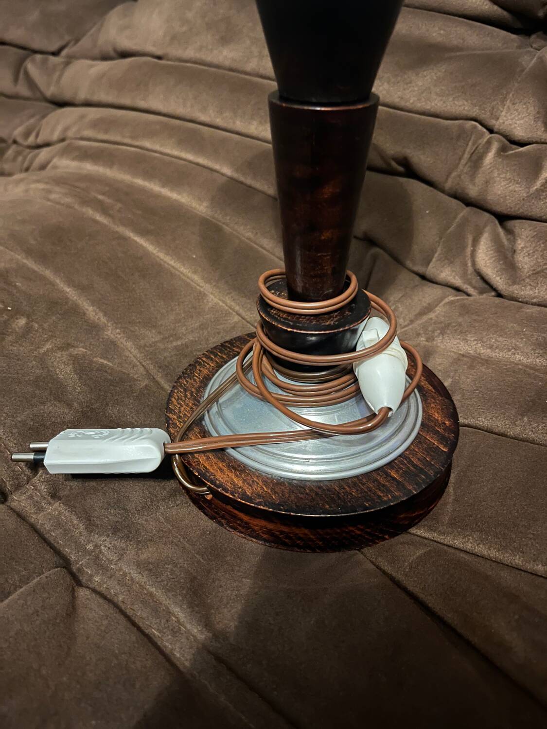 Art Deco opaline globe lamp