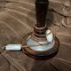 Lampe art déco globe opalin