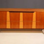 Mid-century walnut dresser by František Jirák, storage cabinet, 1970s