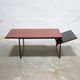 Modernist coffee table in wood and metal