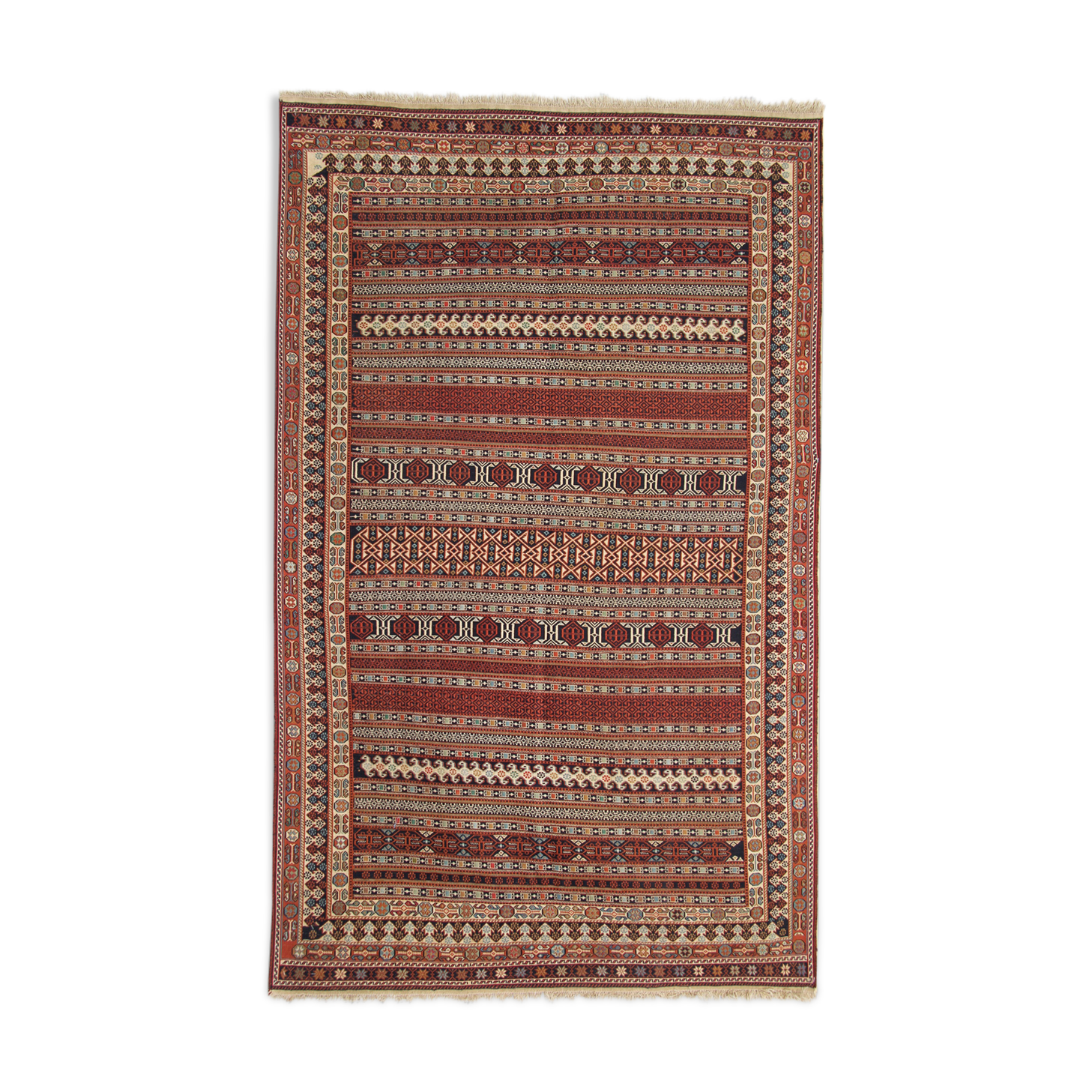 Ancien tapis afghan 130 x 213 cm
