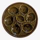 Vintage French oyster serving set in Saint Clément majolica.