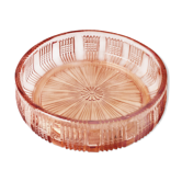 Pink glass trinket bowl