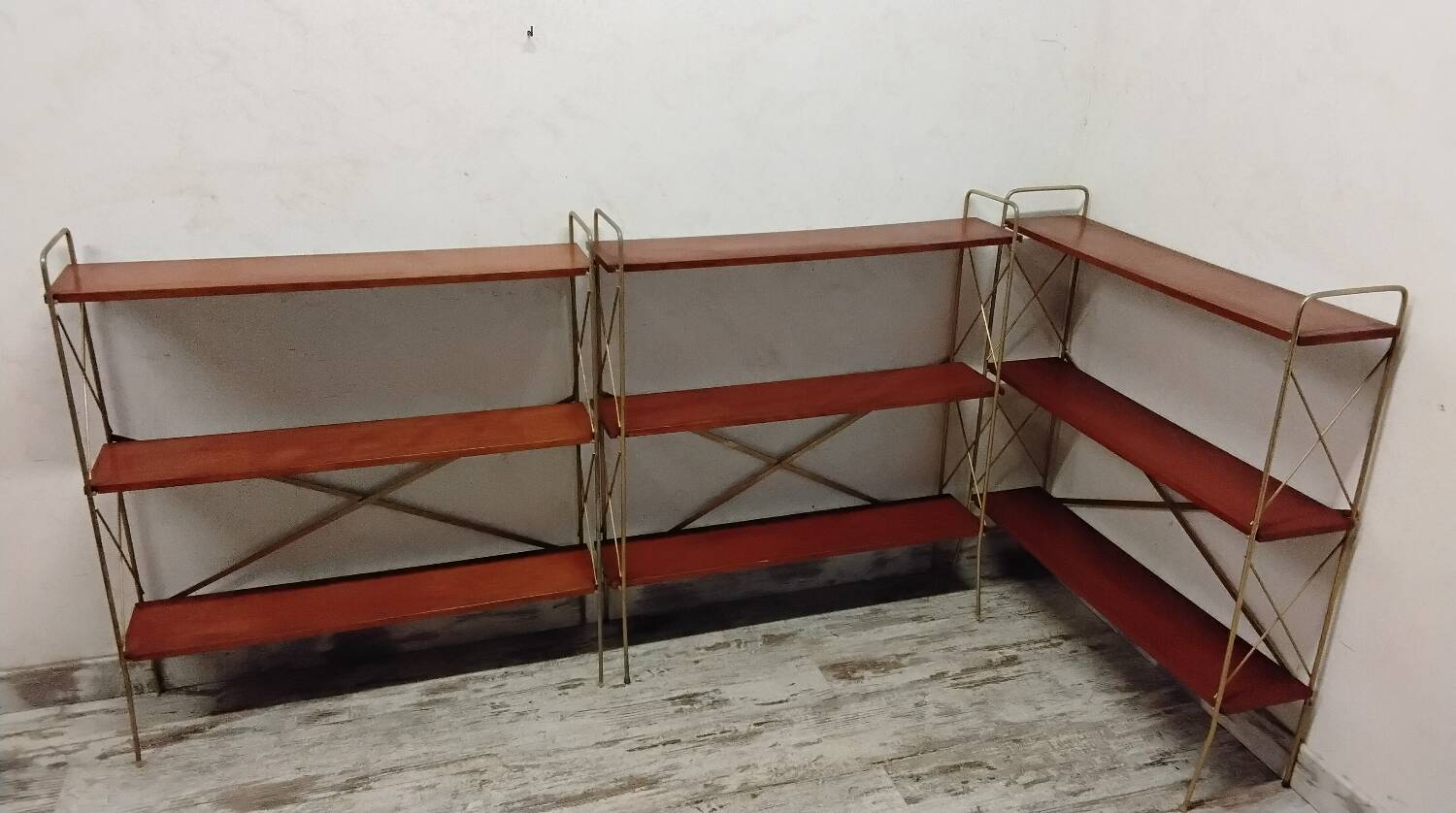 3 étagères sur pied scandinaves vintage