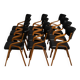 Set of 12 chairs, Ludvík Volák, 1960s–1970s, Czechoslovakia