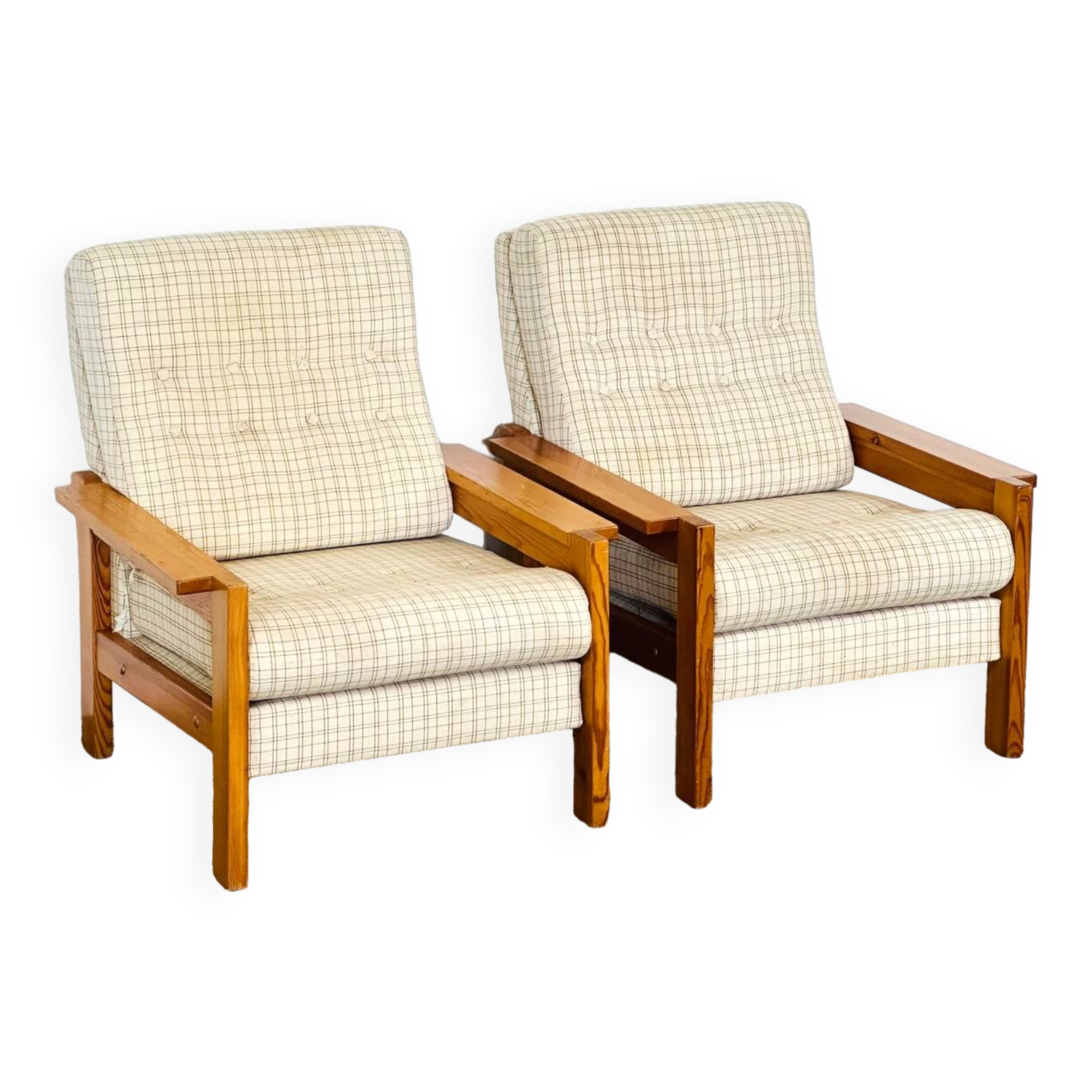 Pair of vintage 1960s armchairs
