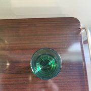 Lot de 6 verres verts vintage