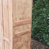 Armoire art déco 3 portes noyer bois brut