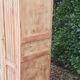 Art deco wardrobe 3 doors walnut raw wood