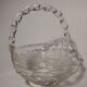 Transparent and translucent glass basket